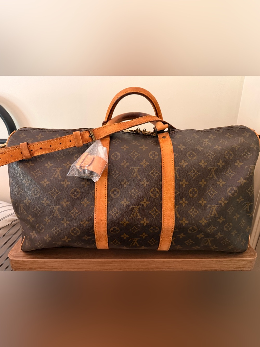 Louis Vuitton Vintage 1985 Keepall 55 Bandouliere duffle!